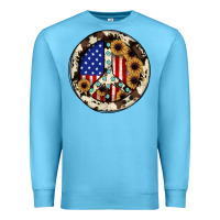 Ocean Blue Peace sign Premium Sweatshirt - JahusDesignShop