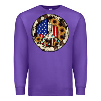 Purple Peace sign Premium Sweatshirt - JahusDesignShop