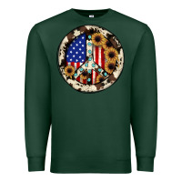 Sports Green Peace sign Premium Sweatshirt - JahusDesignShop