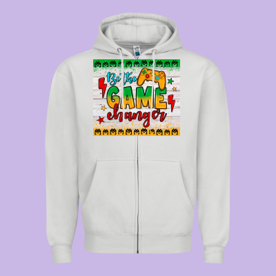 Be The Game Changer Zipper Hoodie Designed By Jahusdesignshop