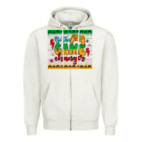 Oatmeal Heather be the game changer Zipper Hoodie - JahusDesignShop