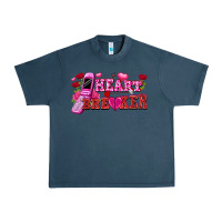 Midnight Navy heart breaker Urban Heavy Tee - FaDigitalArtStudio