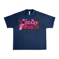 Navy heart breaker Urban Heavy Tee - FaDigitalArtStudio
