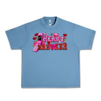 Pebble Blue heart breaker Urban Heavy Tee - FaDigitalArtStudio