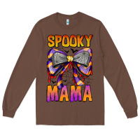 Chestnut Spooky Mama Long Sleeve Tee - CowhideDigitalArt