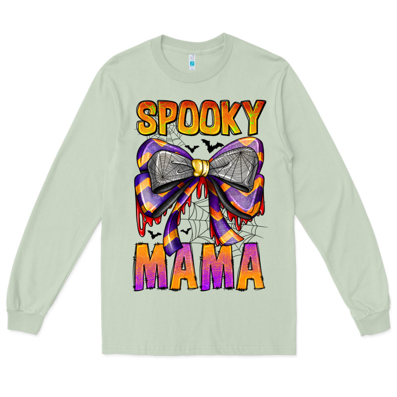 Spooky Mama Long Sleeve Tee by CowhideDigitalArt | Teevron