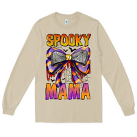 Mushroom Spooky Mama Long Sleeve Tee - CowhideDigitalArt