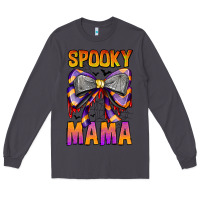 Smoke Spooky Mama Long Sleeve Tee - CowhideDigitalArt