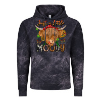 Cloud Black Just a Little Moody Vintage Hoodie - CowhideDigitalArt