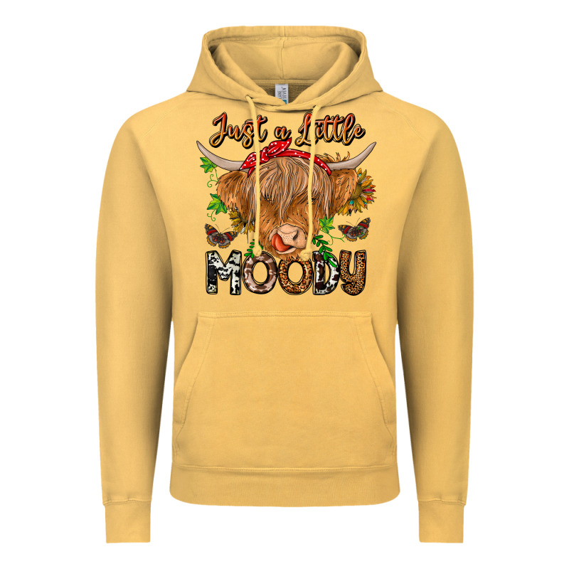 Just A Little Moody Vintage Hoodie by CowhideDigitalArt | Teevron