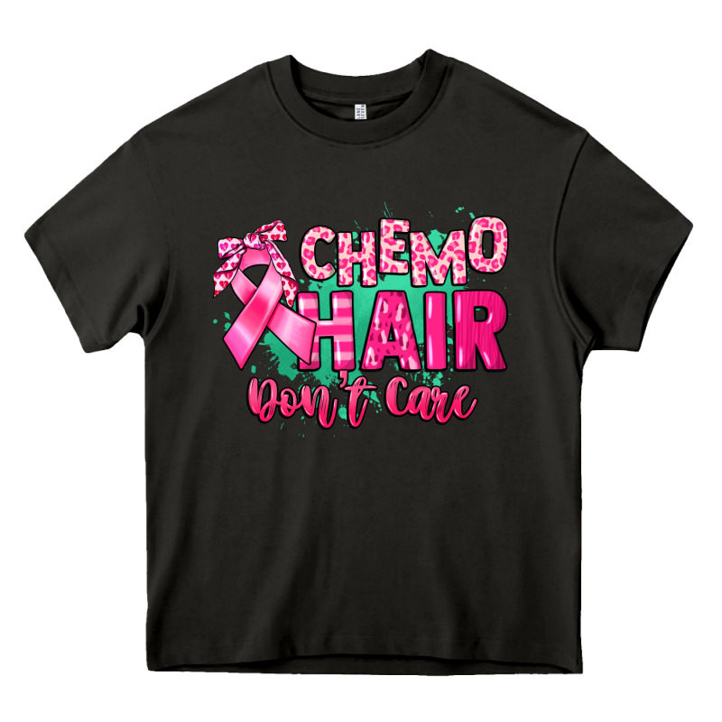 Chemo Hair Don't Care Cancer Awareness Heavy Core Tee by HowdyJamesFarm | Teevron