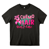 Asphalt Chemo hair don't care Cancer Awareness Heavy Core Tee - HowdyJamesFarm