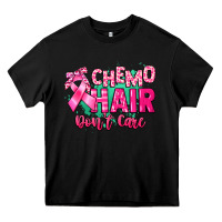 Black Chemo hair don't care Cancer Awareness Heavy Core Tee - HowdyJamesFarm