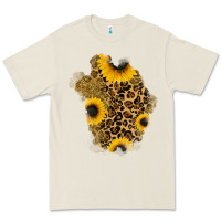 Bone glitter sunflowers leopard patch Premium Tee - RanaPortraitStore