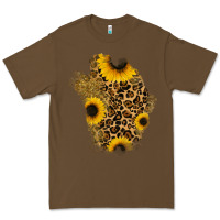 Cacao glitter sunflowers leopard patch Premium Tee - RanaPortraitStore
