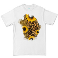 White glitter sunflowers leopard patch Premium Tee - RanaPortraitStore