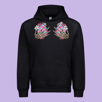 Easter Hands Skeleton Urban Hoodie Designed By Jasminsmagicworld