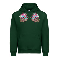 Forest Green easter hands skeleton Urban Hoodie - Jasminsmagicworld
