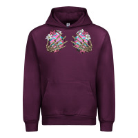 Mauve Wine easter hands skeleton Urban Hoodie - Jasminsmagicworld