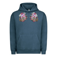 Pigment Midnight Navy easter hands skeleton Urban Hoodie - Jasminsmagicworld