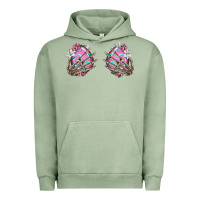 Pigment Oil Green easter hands skeleton Urban Hoodie - Jasminsmagicworld