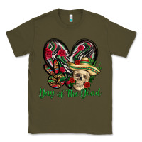 Army Green Day of the dead Mexico Classic Tee - HowdyJamesFarm