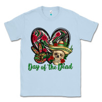 Dusty Blue Day of the dead Mexico Classic Tee - HowdyJamesFarm