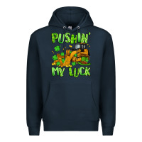 Navy pushin' my luck Premium Hoodie - Artiststas