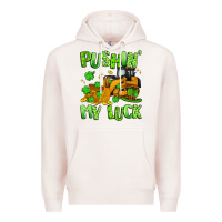 Pale Pink pushin' my luck Premium Hoodie - Artiststas