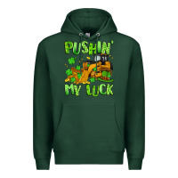 Sports Green pushin' my luck Premium Hoodie - Artiststas