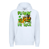 White pushin' my luck Premium Hoodie - Artiststas