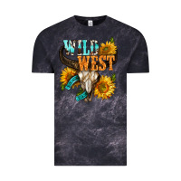 Cloud Black Western Wild West Rodeo Vintage Tee - BundleAndBundleShop