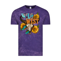 Cloud Purple Western Wild West Rodeo Vintage Tee - BundleAndBundleShop