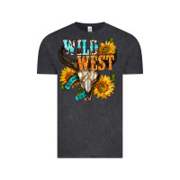 Vintage Black Western Wild West Rodeo Vintage Tee - BundleAndBundleShop