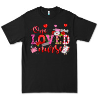 Black one loved nurse valentine's day Premium Tee - OliviaCreatesArt