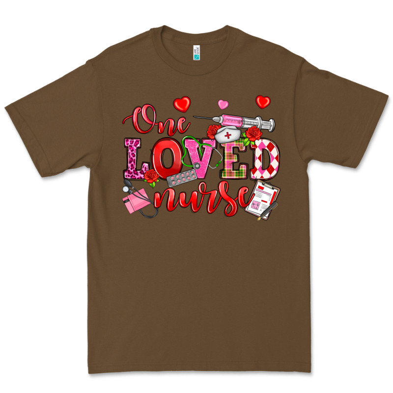 One Loved Nurse Valentine's Day Premium Tee by OliviaCreatesArt | Teevron