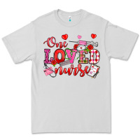 Dove Grey one loved nurse valentine's day Premium Tee - OliviaCreatesArt