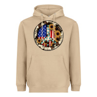 Mushroom Peace sign Heavyweight Hoodie - JahusDesignShop