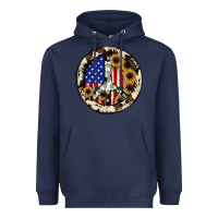 Navy Peace sign Heavyweight Hoodie - JahusDesignShop