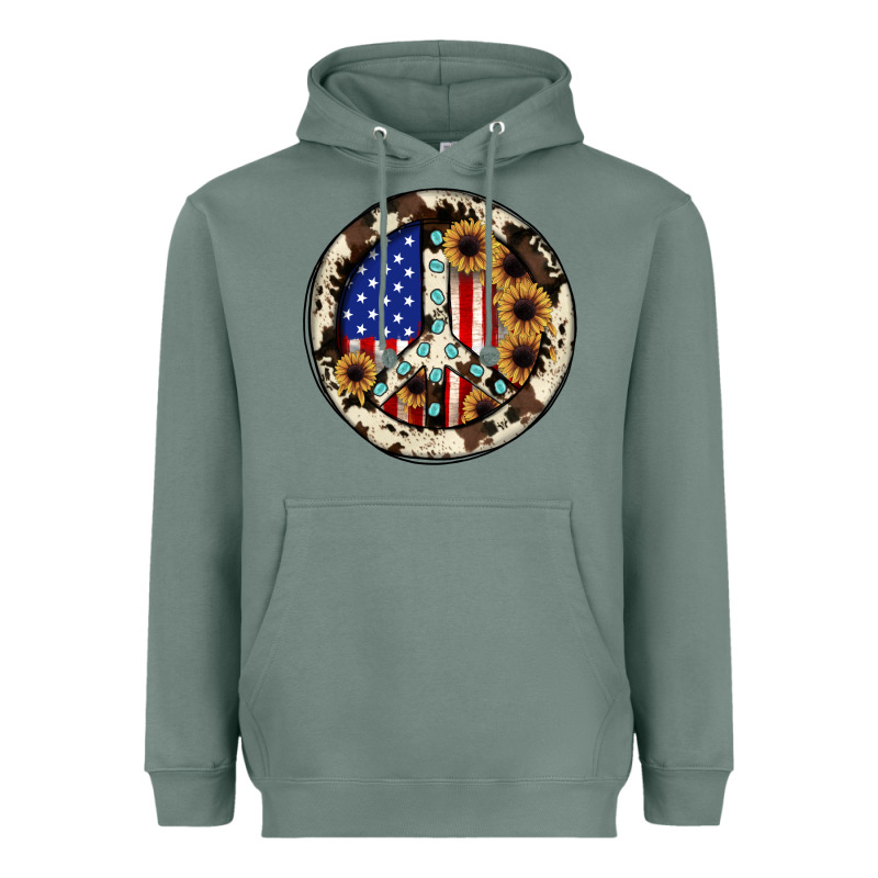 Peace Sign Heavyweight Hoodie by JahusDesignShop | Teevron