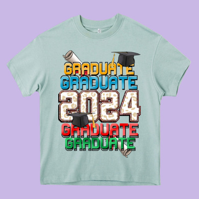 Graduate 2024 Heavy Core Tee Designed By Cowgirlartshop