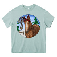 Arona Horse Christmas Heavy Core Tee - RanaPortraitStore