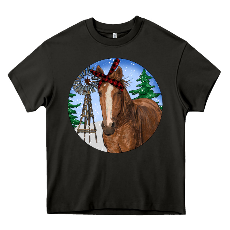 Horse Christmas Heavy Core Tee by RanaPortraitStore | Teevron