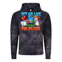 Cloud Black 1st Grade Level Unlocked Vintage Hoodie - CowhideDigitalArt