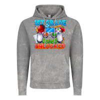 Cloud Rock 1st Grade Level Unlocked Vintage Hoodie - CowhideDigitalArt