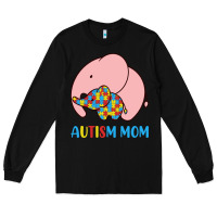 Black autism awareness autism mom Long Sleeve Tee - CowhideDigitalArt