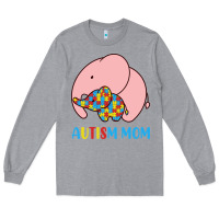 Heather Grey autism awareness autism mom Long Sleeve Tee - CowhideDigitalArt