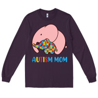 Plum autism awareness autism mom Long Sleeve Tee - CowhideDigitalArt