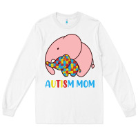White autism awareness autism mom Long Sleeve Tee - CowhideDigitalArt