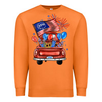 Carrot farm truck,america flag Premium Sweatshirt - JahusDesignShop